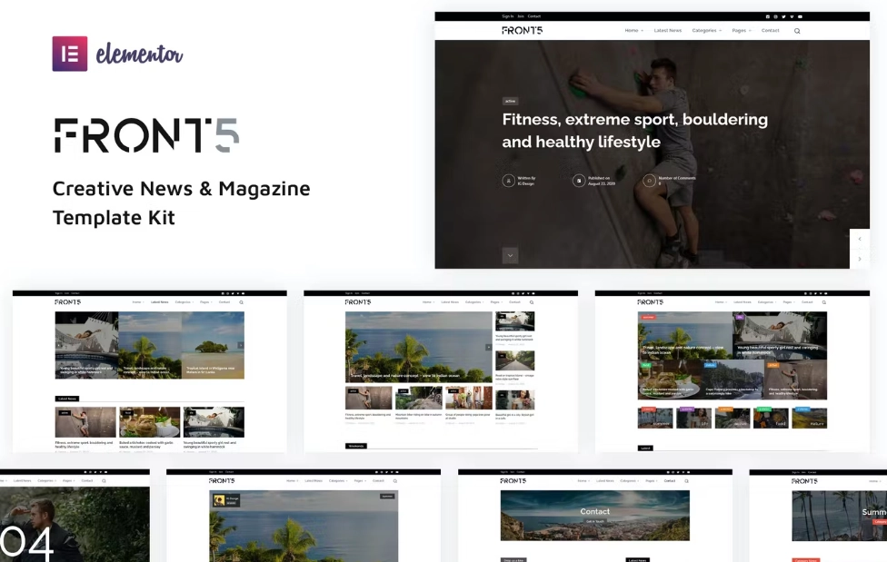 FrontFive – Creative News & Magazine Template