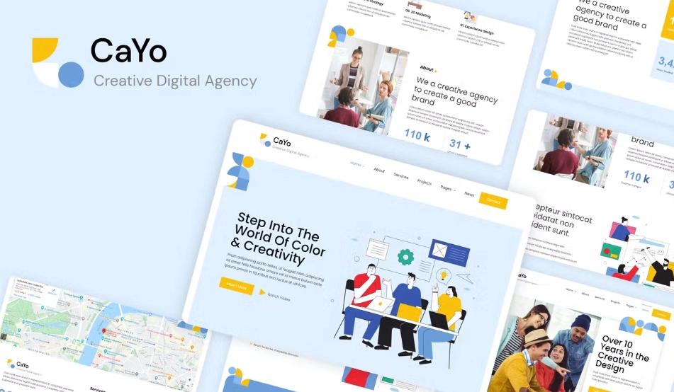 CaYo – Creative Agency Elementor Template