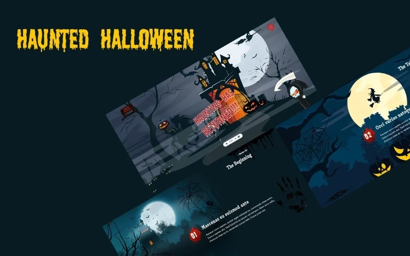 Haunted Halloween WordPress Theme WordPress Theme