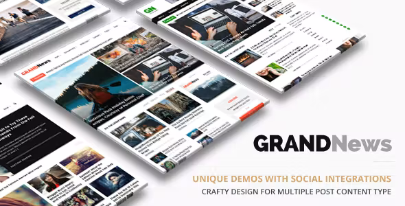 Grand News Magazine Newspaper WordPress 4.3.1