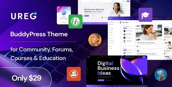 Ureg – BuddyPress & Community WordPress Theme