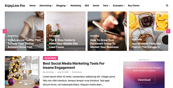 EnjoyLine Pro Theme