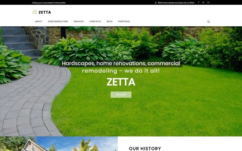 Zetta – Exterior, Garden & Landscape WordPress Theme