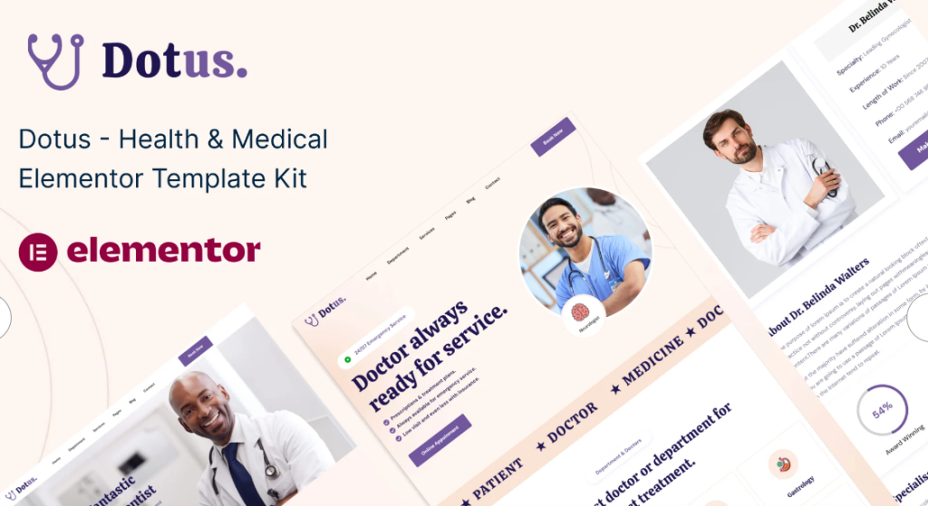 Dotus – Health & Medical Elementor Template