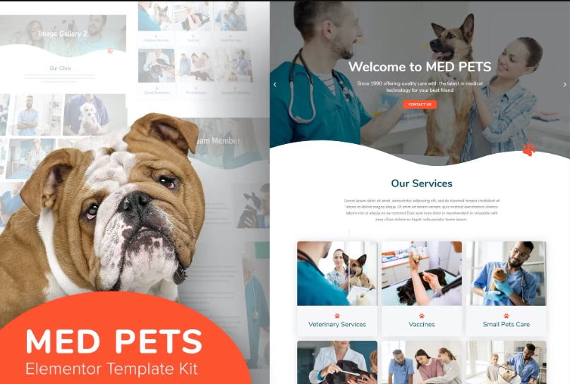 Med Pets – Veterinarian Elementor Template