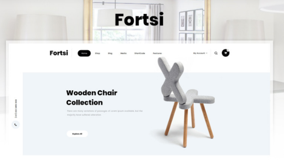 Fortsi – Minimal Furniture Store Elementor WooCommerce Responsive Theme