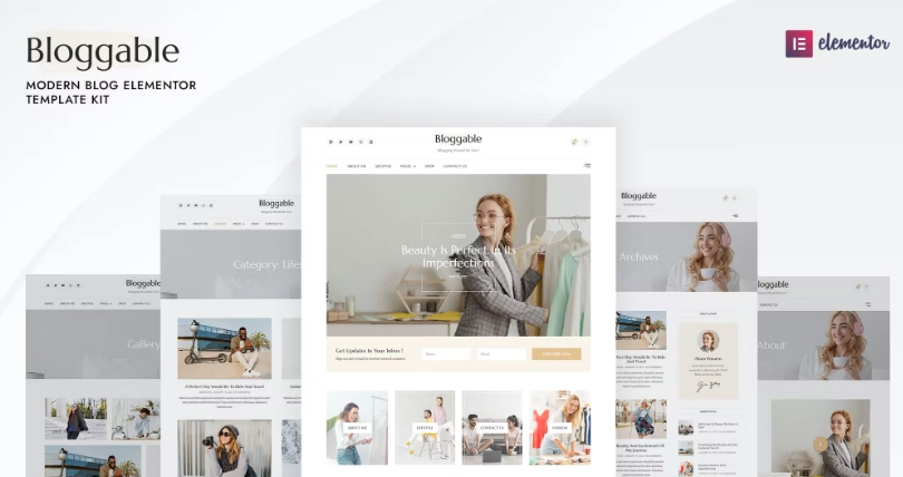 Bloggable – Modern Blog Elementor Template