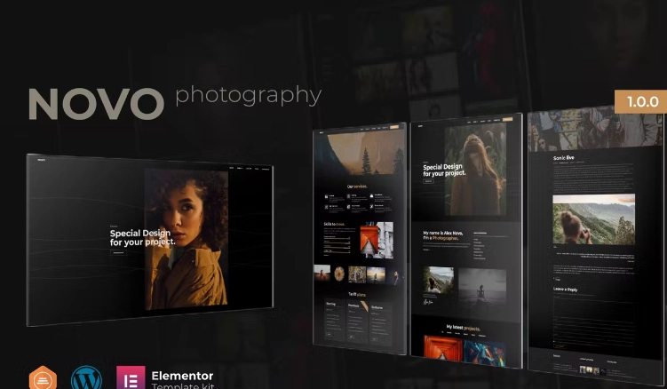 Novo – Photography Elementor Template