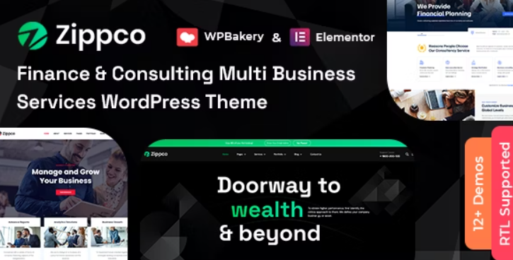 Zippco – Business and Finance Consulting WordPress Theme