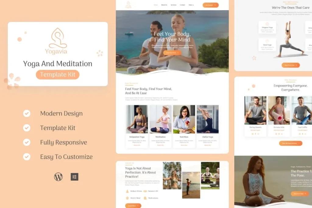 Yogavia – Yoga & Meditation Elementor Template