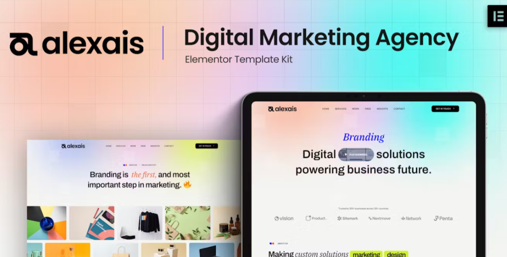 Alexais – Digital Marketing Agency Elementor Template
