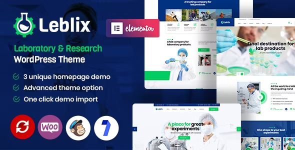 Leblix – Laboratory & Research WordPress Theme