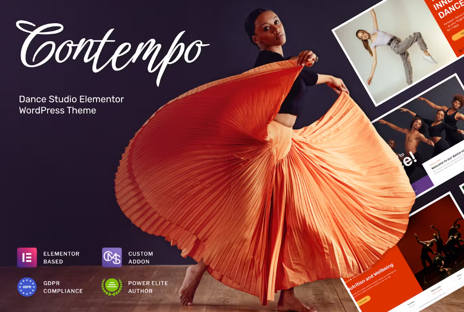 Contempo – Dance School WordPress Theme
