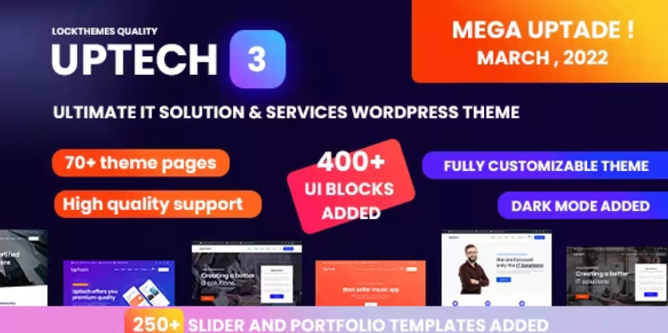 Uptech – IT Solutions & Services WordPress Theme