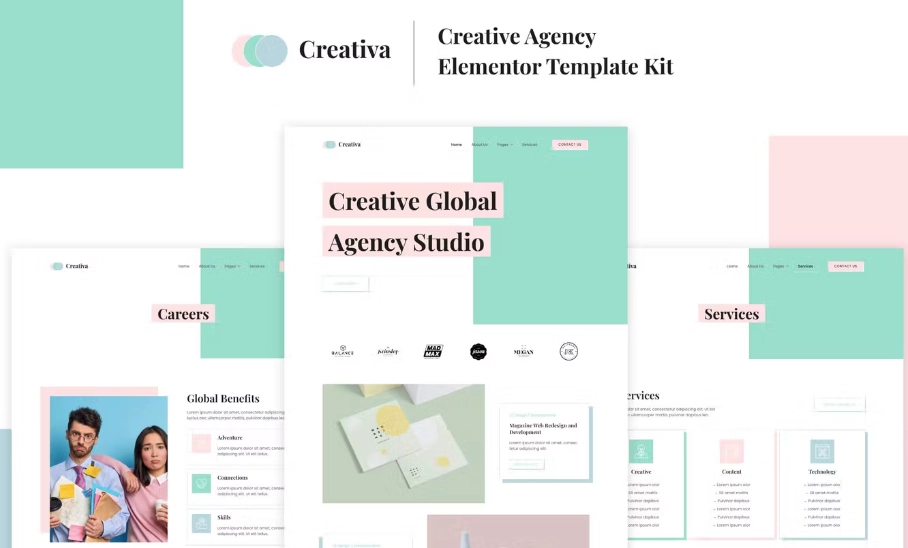 Creativa – Creative Agency Elementor Template