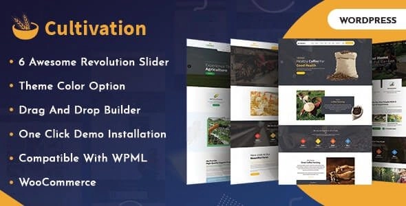 Cultivation – Organic Food Farming WordPress Theme