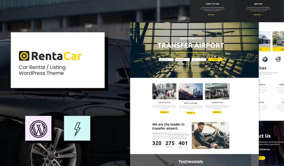 Rentacar – Car Rental / Listing WordPress Theme