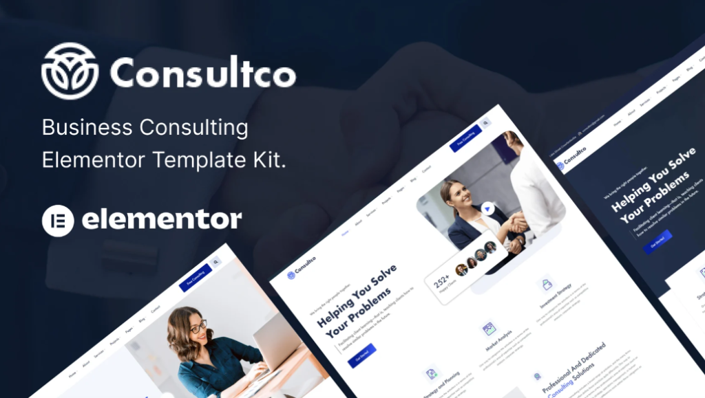 Consultco – Consulting Business Elementor Template