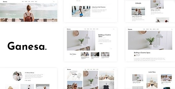 Ganesa – Minimal WordPress Personal Blog Theme