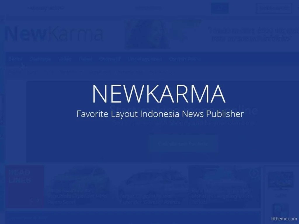 Newkarma Theme – High quality magazine style for indonesia publisher