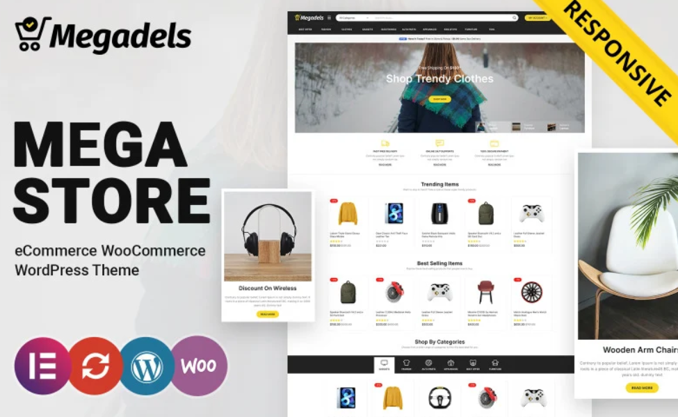 Megadel – Multipurpose Mega Shop WooCommerce Theme