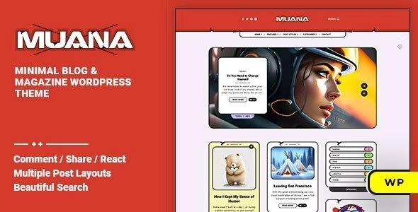 Muana – Blog & Magazine WordPress Theme
