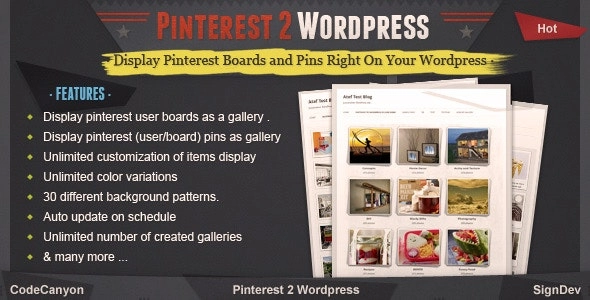 Pinterest to WordPress by ValvePress