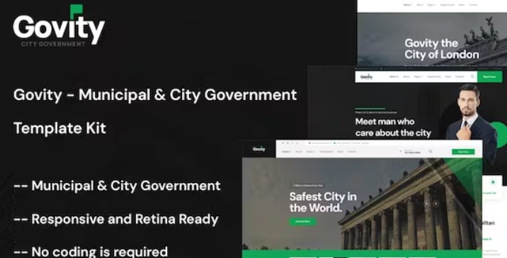 Govity – Municipal & Government Elementor Template
