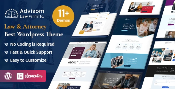 Advisom | Law Firm WordPress Theme