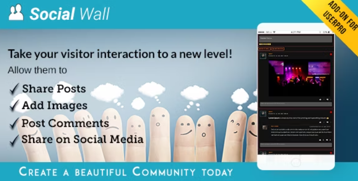 Social Wall Add-on for UserPro