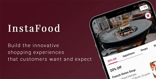 InstaFood – QR Menu, food delivery, pickup and dine-in