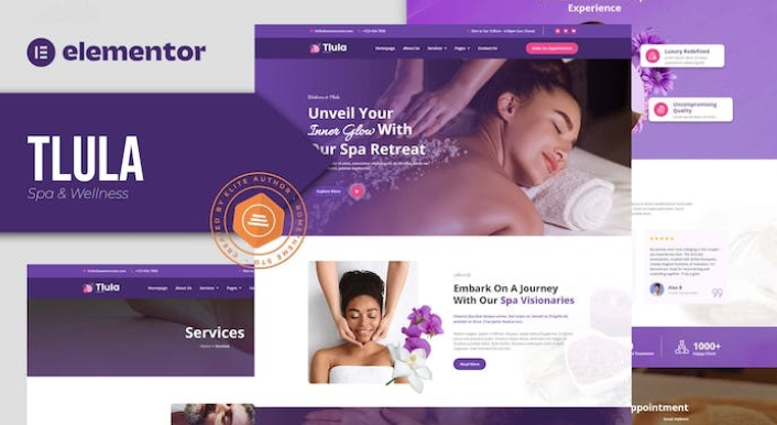 Tlula – Spa & Wellness Elementor Pro Template