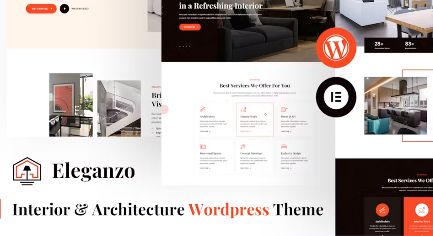 Eleganzo | Interior & Architecture WordPress Theme