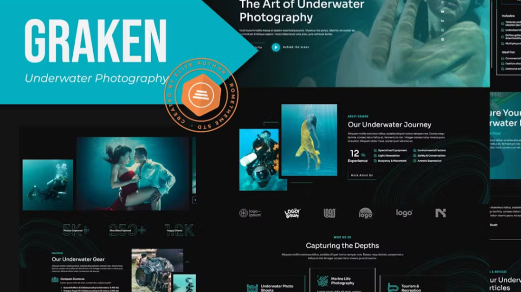 Graken – Underwater Photography Elementor Template