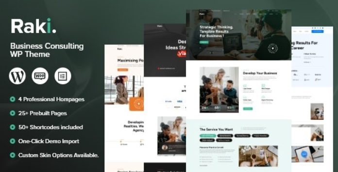 Raki – Business, Finance Consulting WordPress Theme