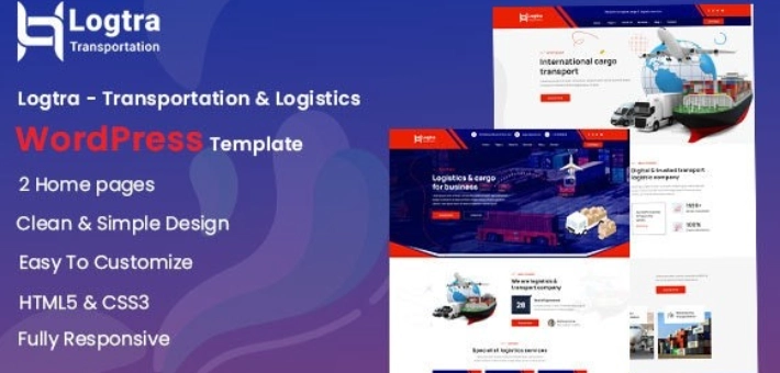 Logtra – Transportation & Logistics WordPress Theme