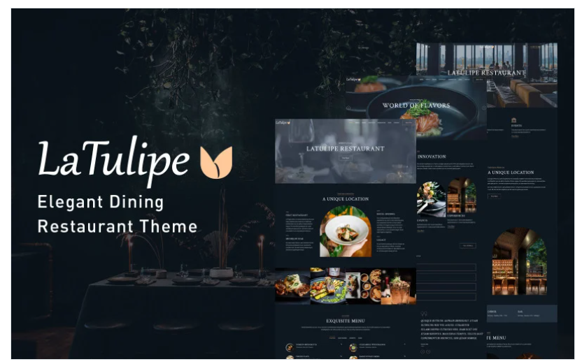 LaTulipe – Tasty Dining Restaurant WordPress Theme