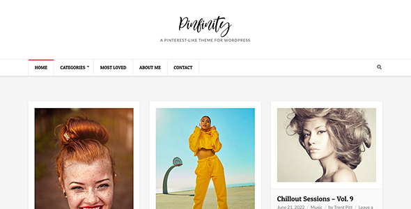 Pinfinity WordPress Theme