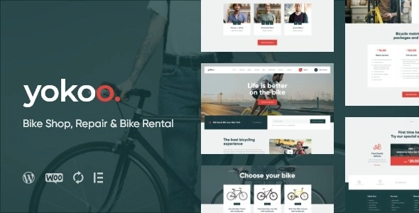 Yokoo – Bike Shop & Bicycle Rental WordPress Theme