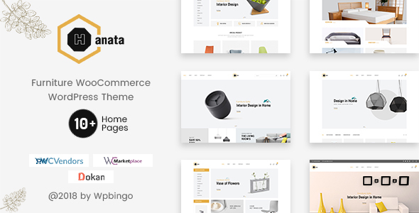 Hanata – Marketplace WooCommerce Furniture WordPress Theme