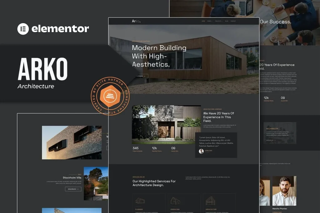 Arko – Architecture Elementor Template