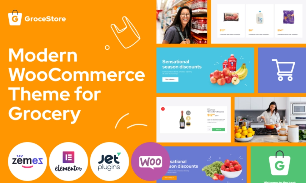 GroceStore – Bright And Attractive Grocery eCommerce Website WooCommerce Theme