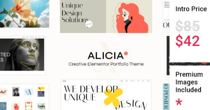 Alicia – Elementor Portfolio Theme
