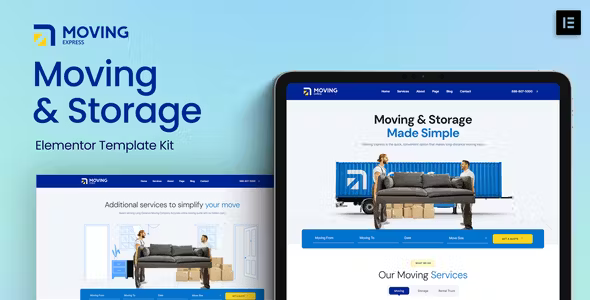 MovingExpress Moving Company Elementor Template Kit