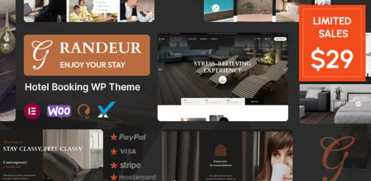 Grandeur – Hotel Booking WordPress Theme