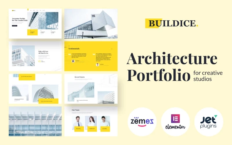Buildice – Architecture portfolio for creative studios WordPress Theme