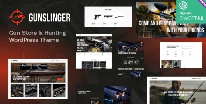 Gunslinger — Gun Store & Hunting WordPress Theme
