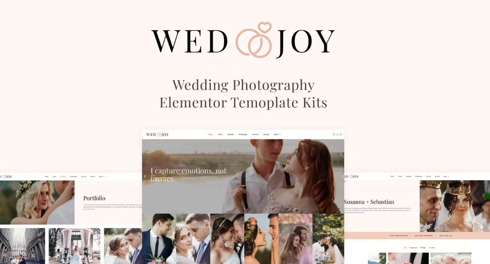 Wedjoy – Wedding Photography Elementor Template