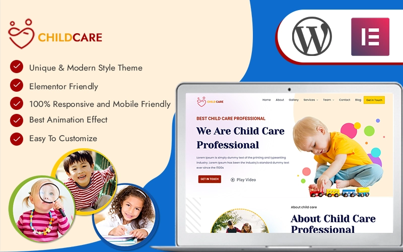 Child Care Premium WordPress Theme WordPress Theme