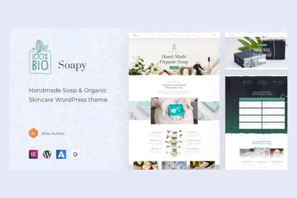 Soapy – Handmade & Organic Skincare WordPress